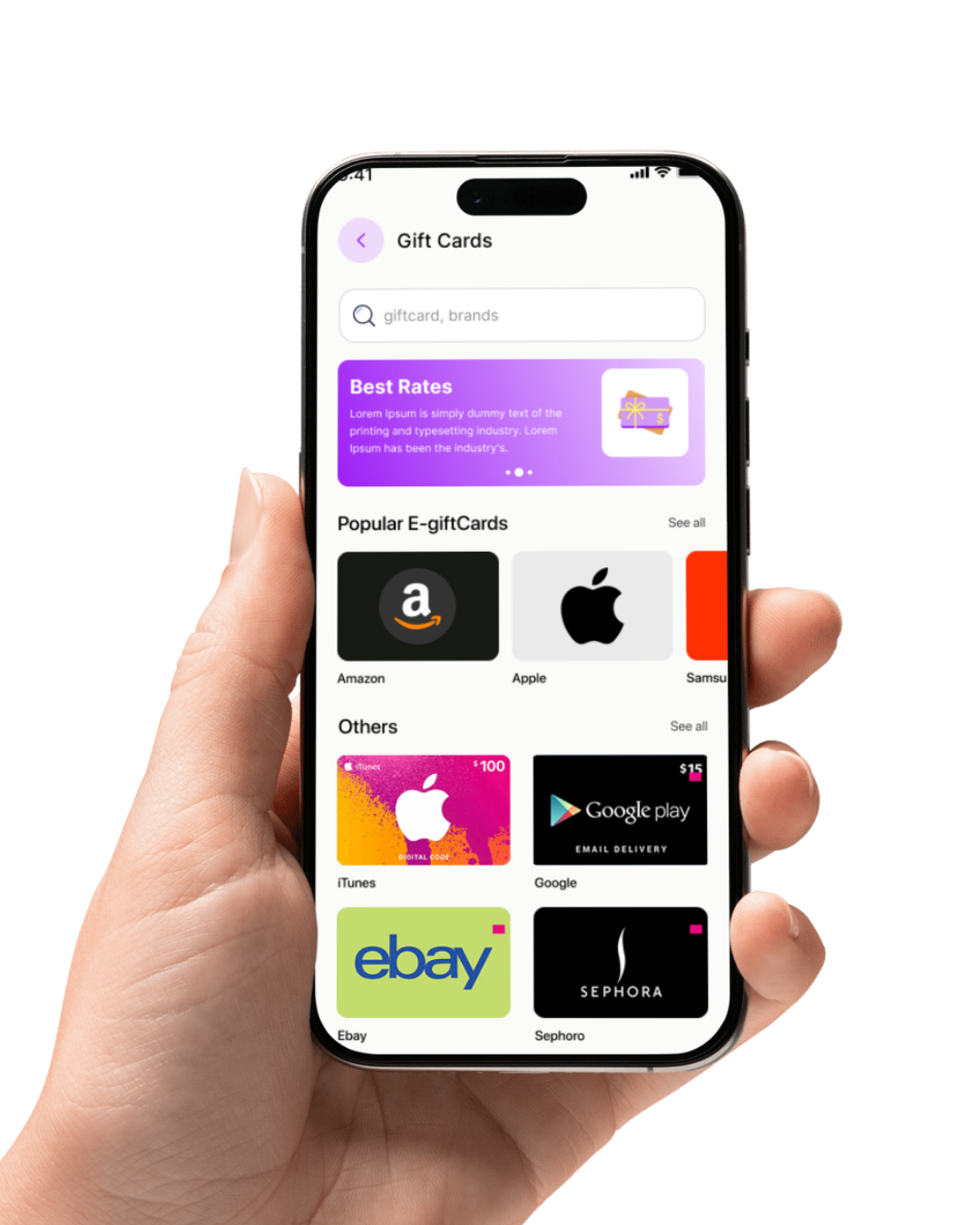 Gift cards lifestyle